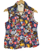 Christopher & Banks Women's International Print Vest - Pre-Owned - Small