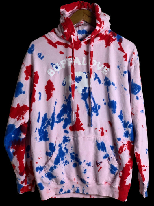 BUFFALOVE UNISEX Tie Dye Hoodie - NEW - Large