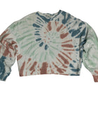 Z Supply Women's Tie-Dye Cropped Sweatshirt - Pre-Owned - Medium