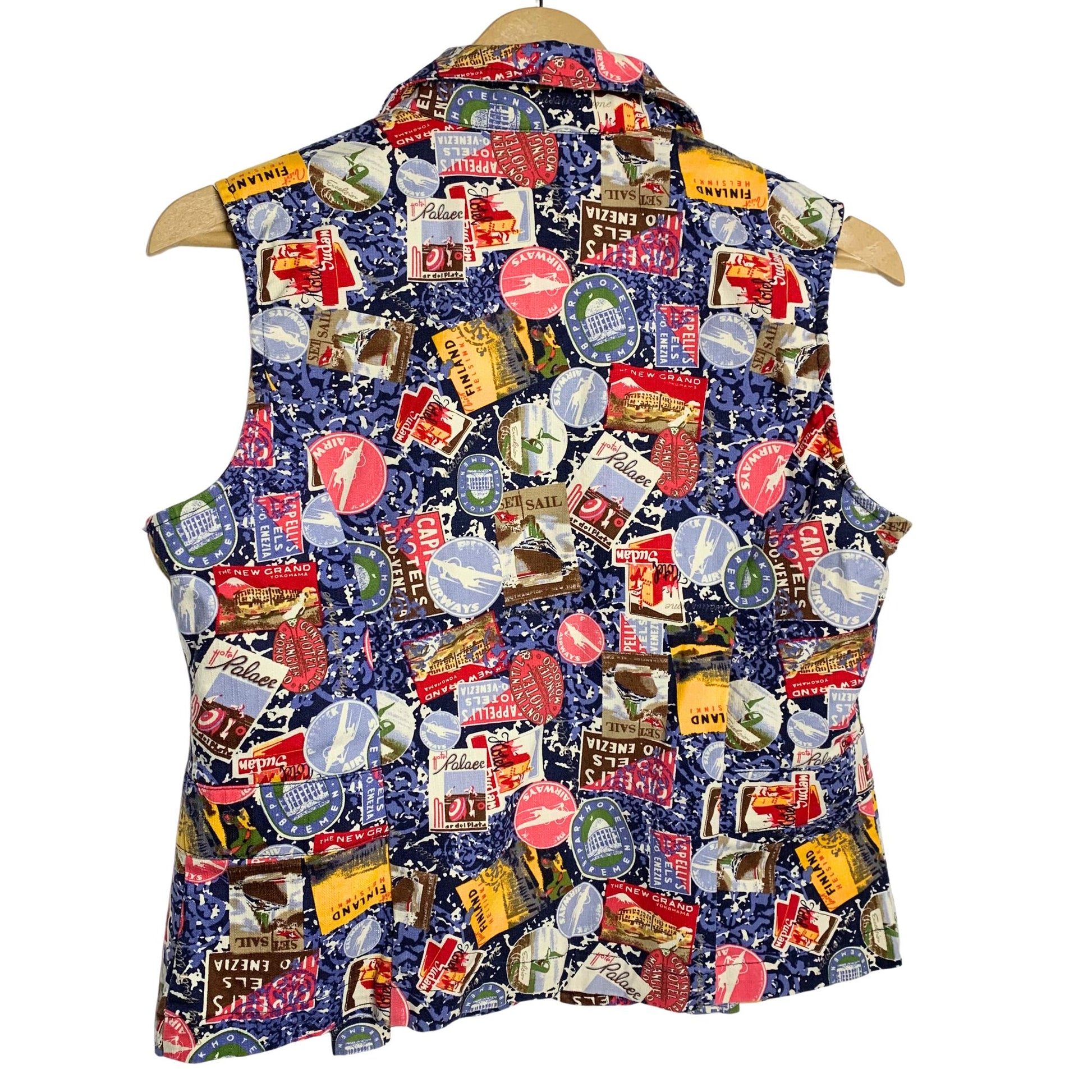 Christopher & Banks Women's International Print Vest - Pre-Owned - Small