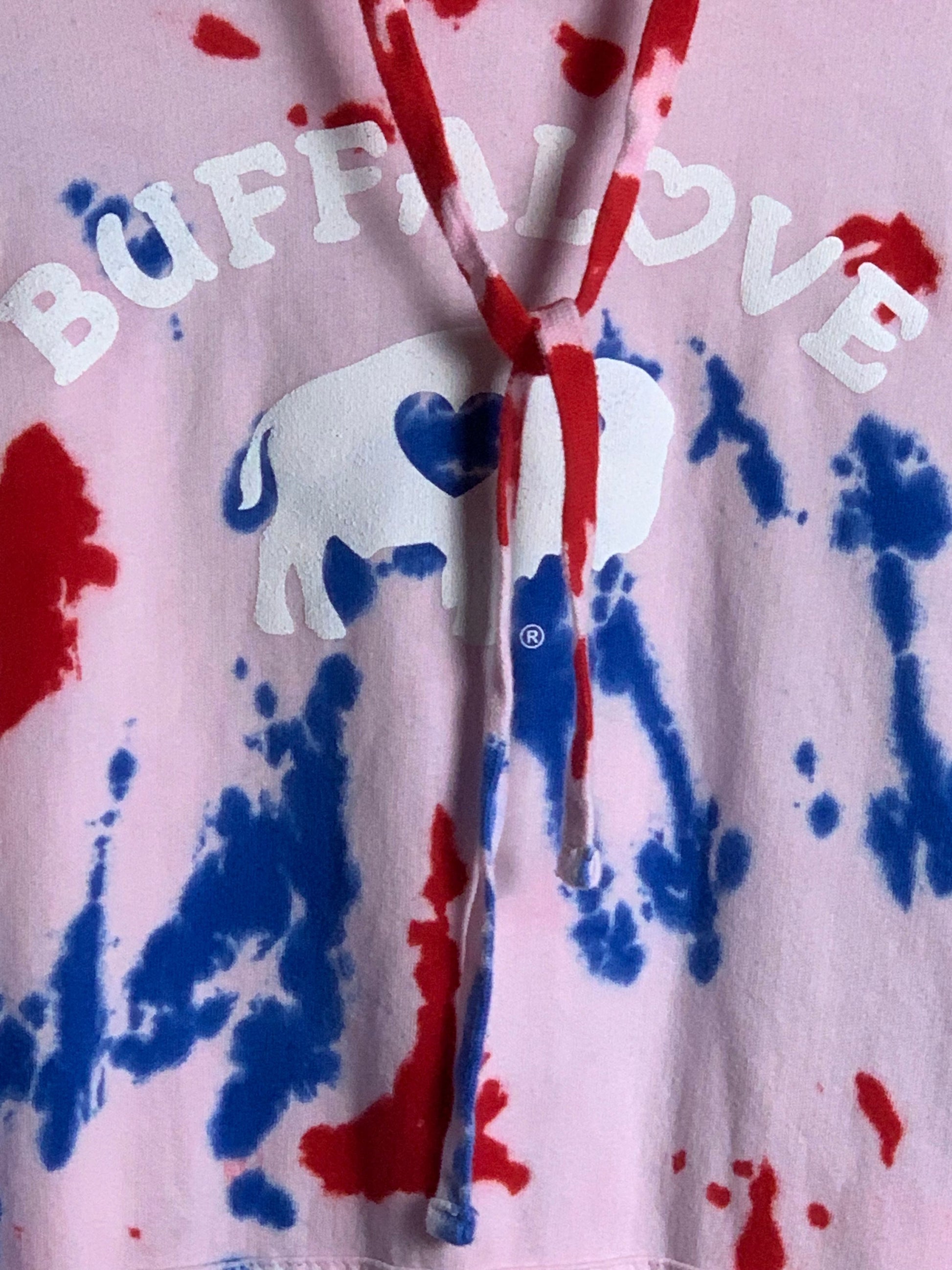 BUFFALOVE UNISEX Tie Dye Hoodie - NEW - Large