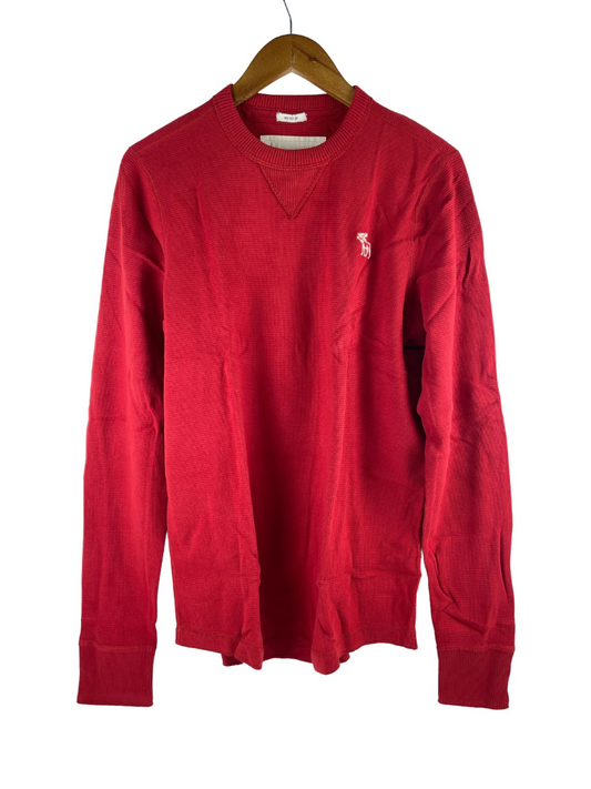 Abercrombie & Fitch Men's Red Fleece Shirt - NEW - 2XL