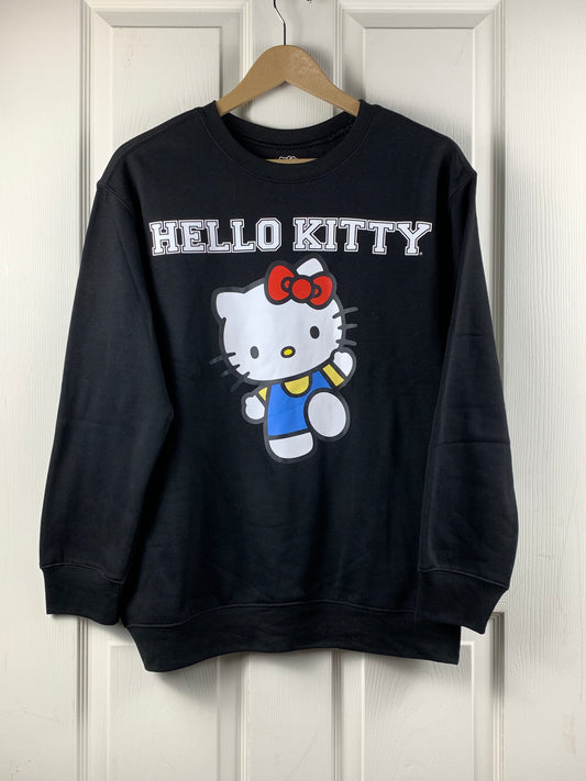 Hello Kitty Women's Black Sweatshirt - NEW - Small