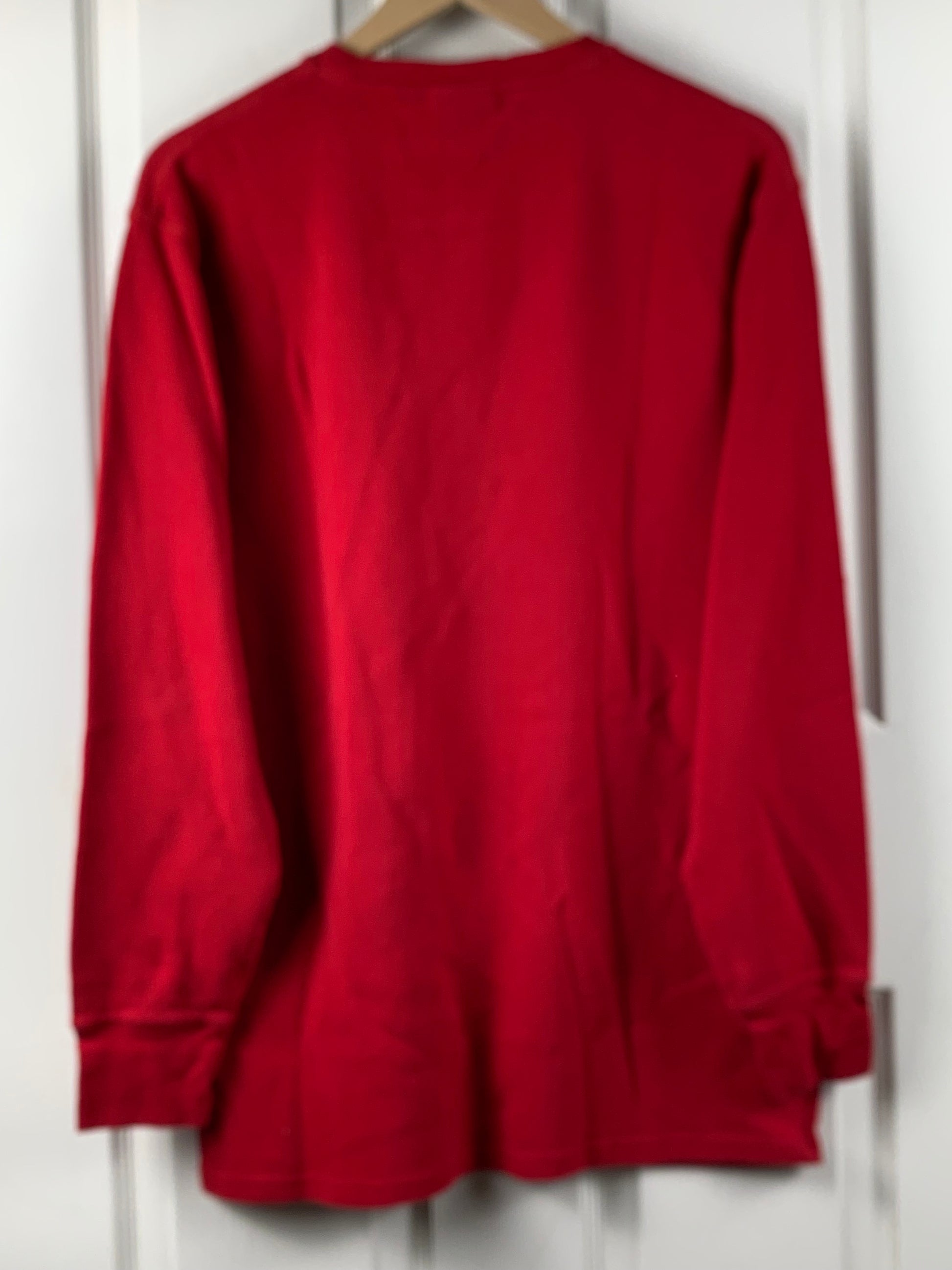 Polo Ralph Lauren Men's Long Sleeve Red Polo Shirt - Pre-Owned - XL