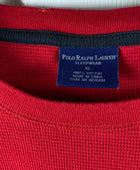Polo Ralph Lauren Men's Long Sleeve Red Polo Shirt - Pre-Owned - XL