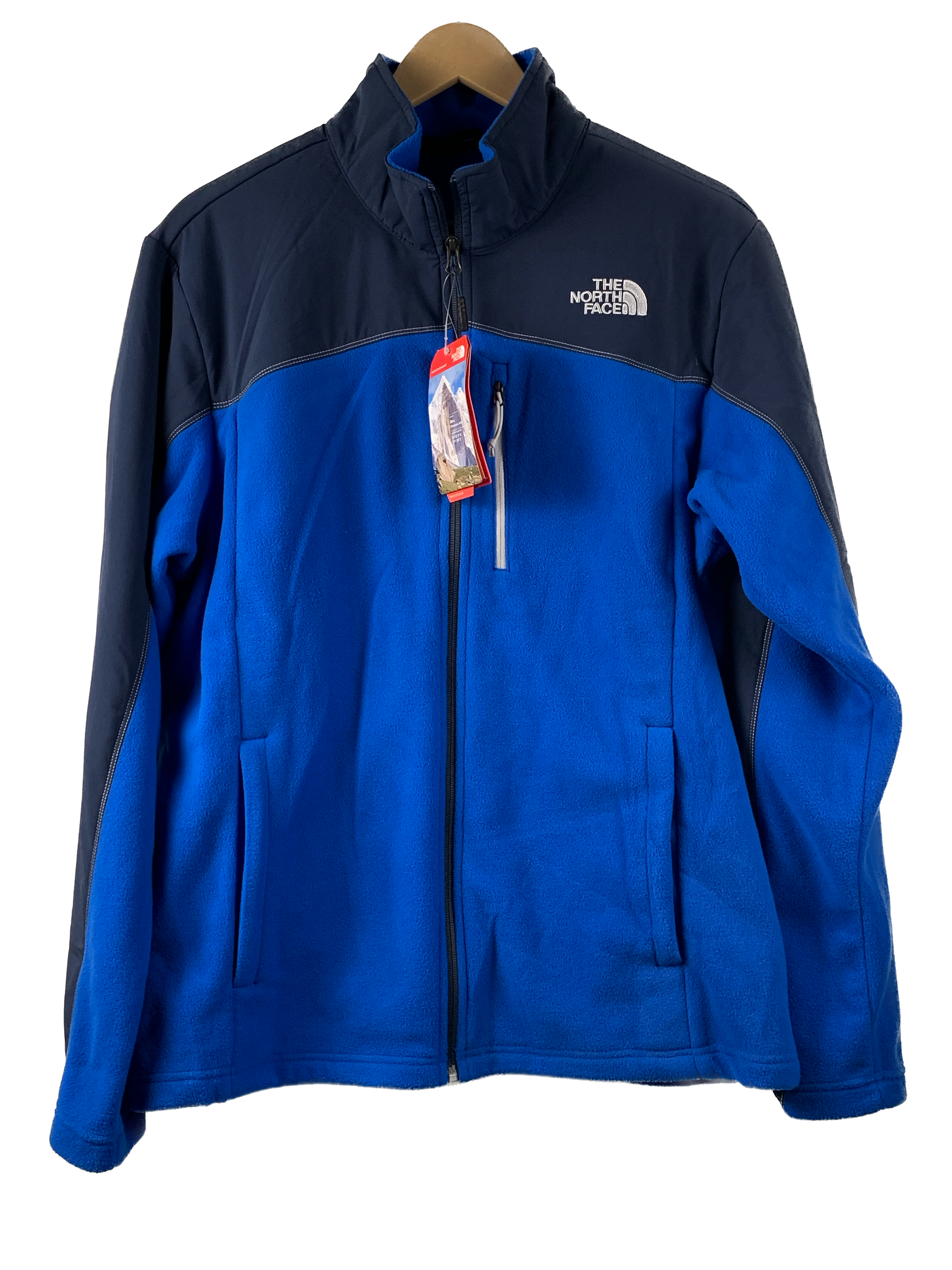 The North Face Men's Blue Fleece Jacket - NEW - Large