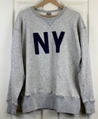 Unisex Ebbetsfield Flannels NY Long Sleeve Gray Shirt - Pre-Owned - Medium