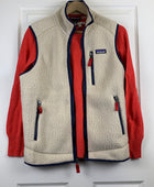 Patagonia Women's Retro Pile Fleece White Vest - NEW - Small