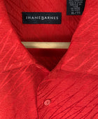 Jhane Barnes Men's Red Short Sleeve Shirt - NEW - XL / TG
