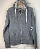 GAP Men's Zippered Gray Hoodie - NEW - Medium