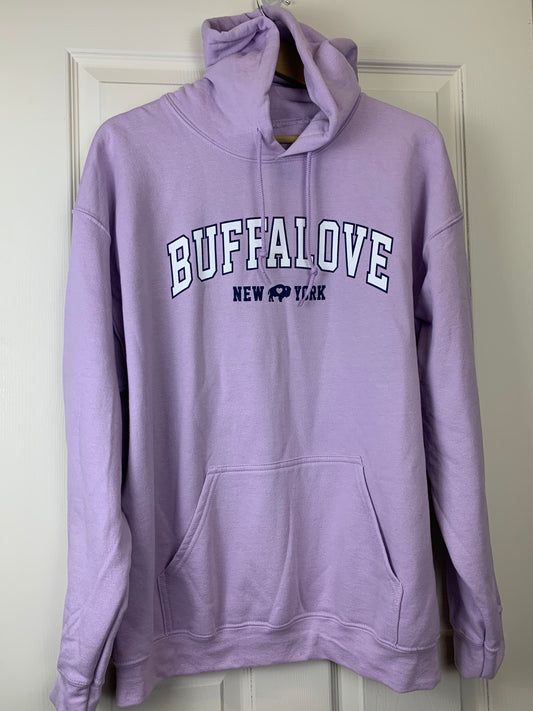 Buffalove Women's Lilac Long Sleeve Sweatshirt - NEW - Large