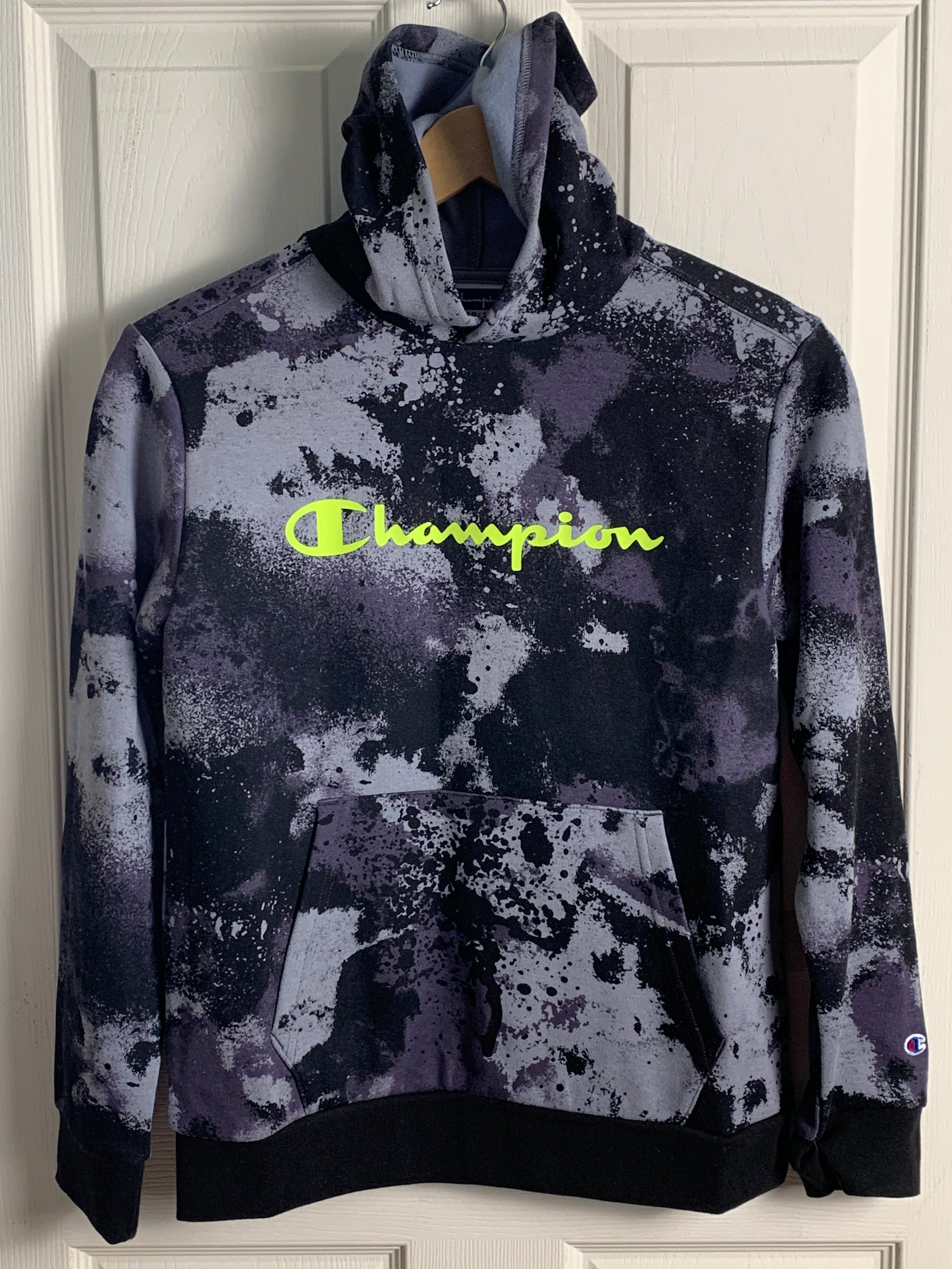 Champion Kids Black and Purple Hoodie - NEW - Medium