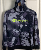 Champion Kids Black and Purple Hoodie - NEW - Medium