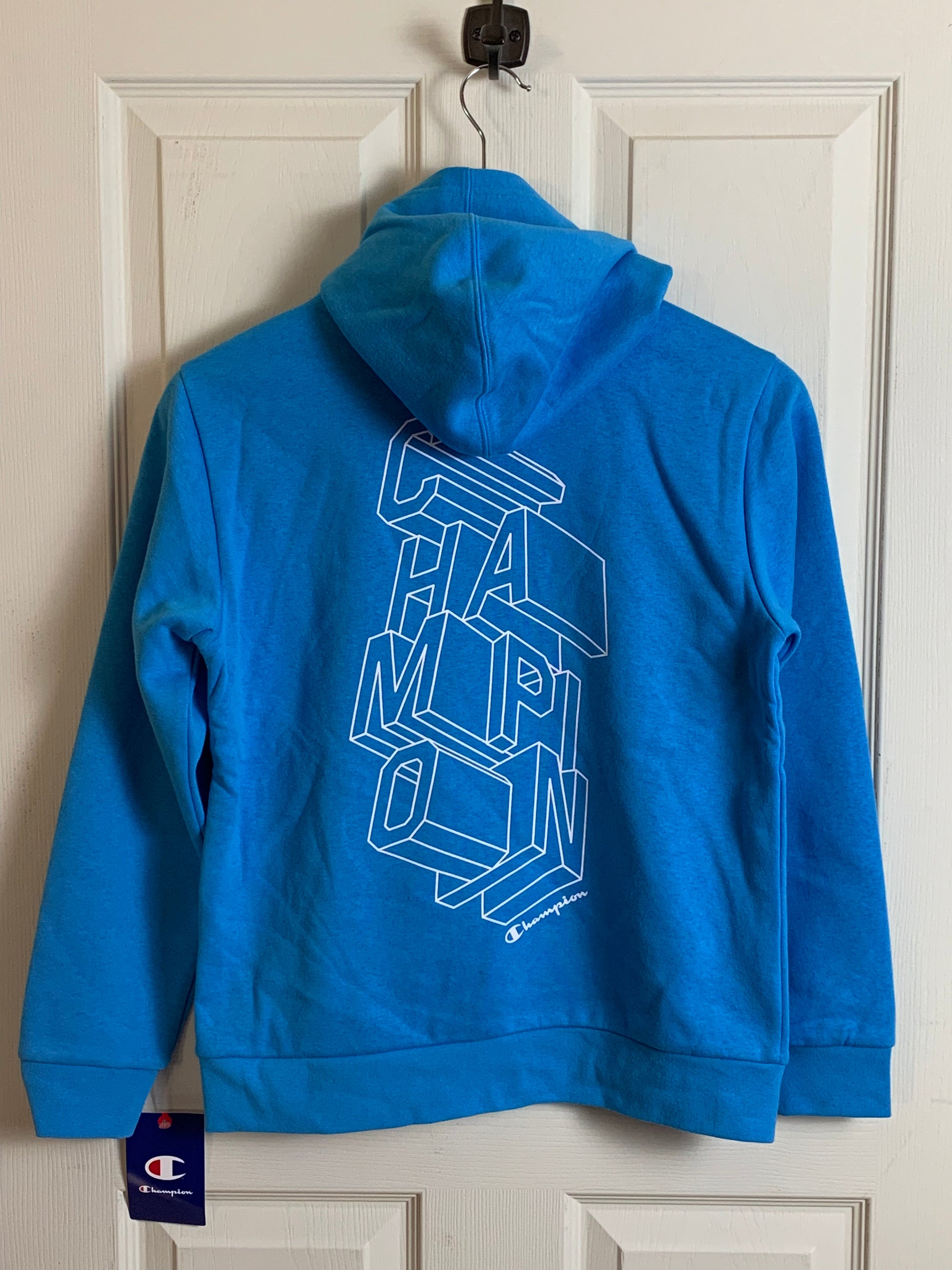 Champion Kids Light Blue Hoodie - NEW - Medium