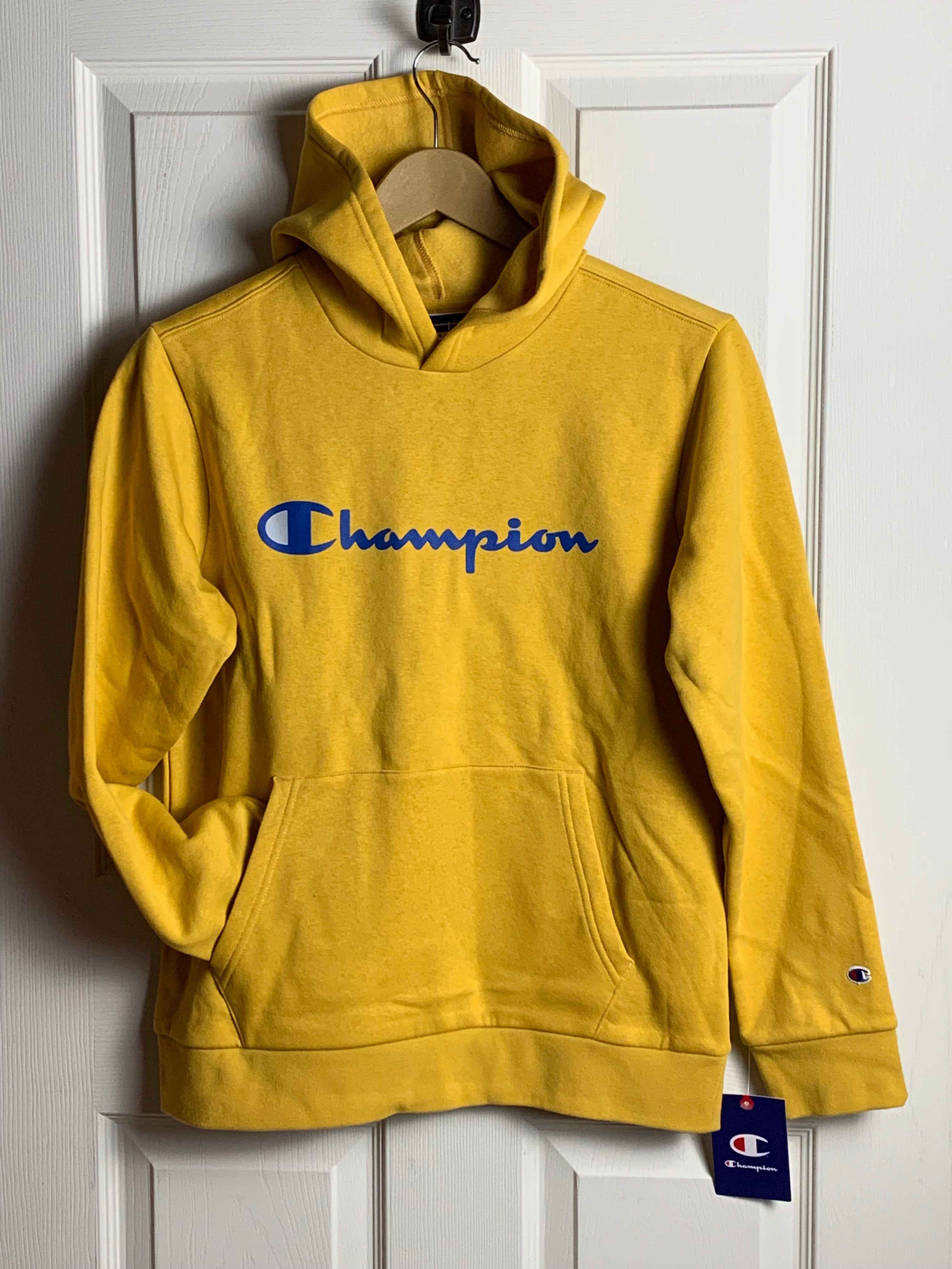 Kids yellow champion hoodie best sale