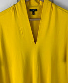 Talbots Women's Short Sleeve Yellow Shirt - Pre-Owned - 2X